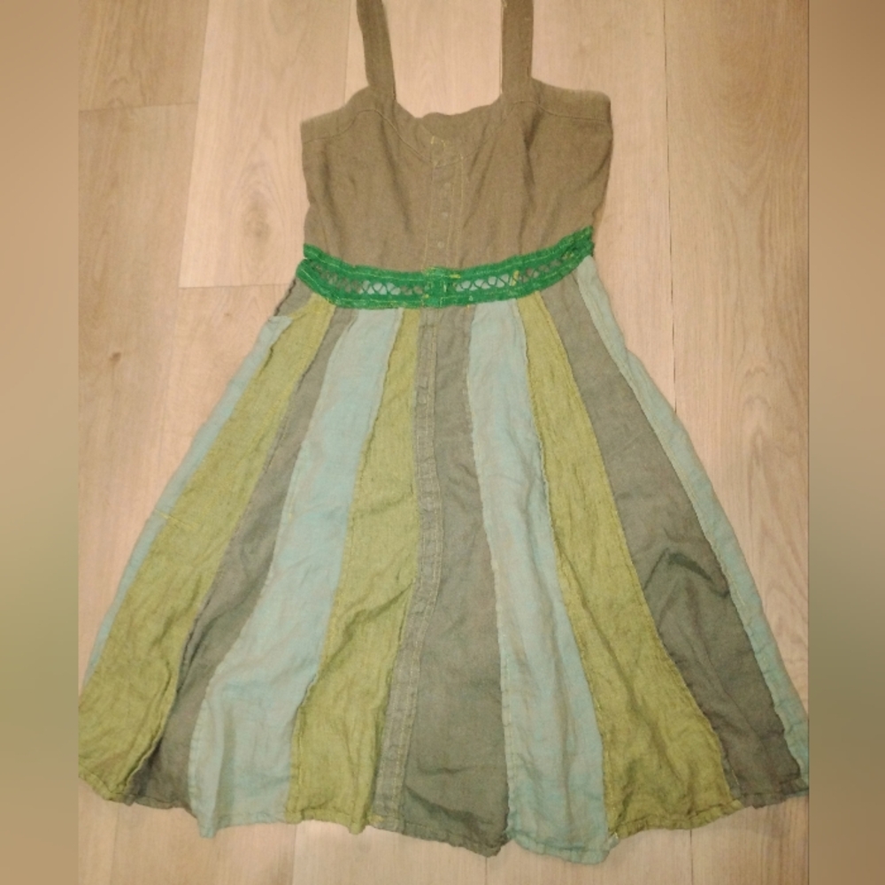 ☀️🌊Vintage Handmade OOAK Hippie Dress S/M